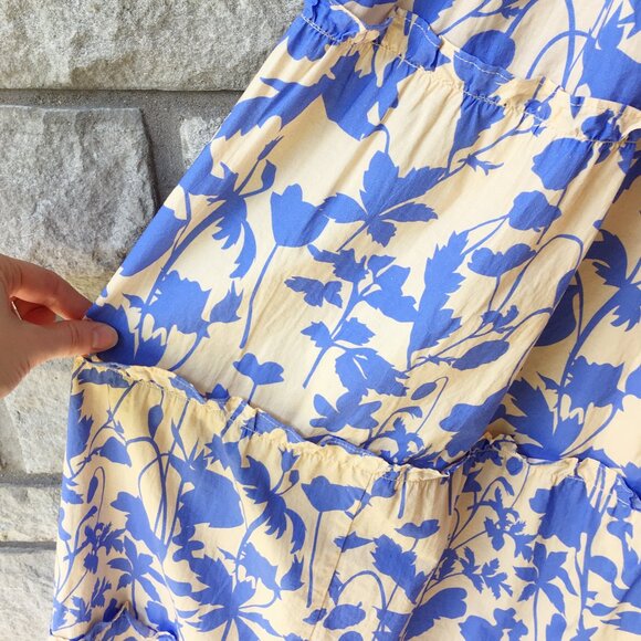 Smocked Tiered Maxi Dress with Bow Tie Straps - Picture 5 of 7